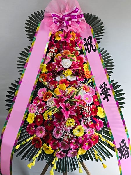 부천 소풍컨벤션 웨딩홀 가장 인기있는 3단화환 기본형